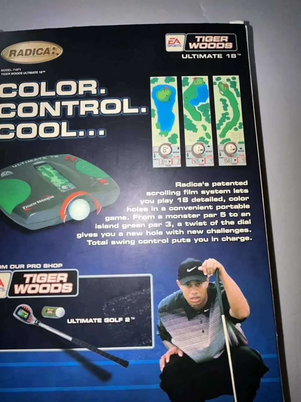 Radica EA Sports Tiger Woods Ultimate 18 Handheld Electronic Golf Game